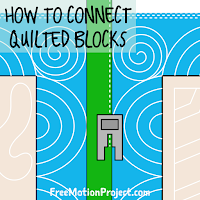 How to connect quilted blocks